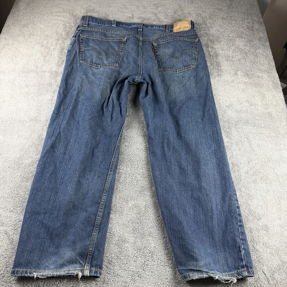 Levis cuffs worn